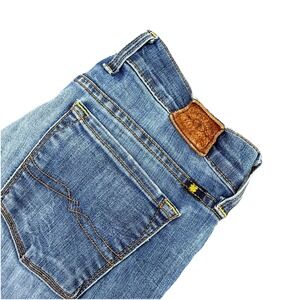 Lucky Brand Jeans Women 4/27 Dark Blue Denim Pants Low Rise  Flare Stretch Y2K